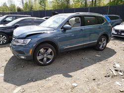 Salvage cars for sale at Waldorf, MD auction: 2021 Volkswagen Tiguan SE