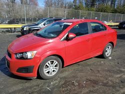 Vehiculos salvage en venta de Copart Waldorf, MD: 2012 Chevrolet Sonic LT