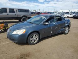 Salvage cars for sale at Brighton, CO auction: 2006 Pontiac G6 SE1