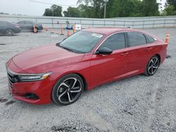 Salvage cars for sale at Gastonia, NC auction: 2022 Honda Accord Sport SE