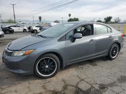 Salvage cars for sale at Colton, CA auction: 2012 Honda Civic LX