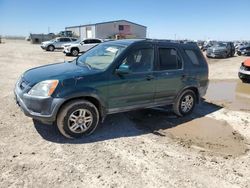 Salvage cars for sale at Amarillo, TX auction: 2002 Honda CR-V EX