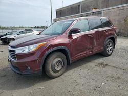 Salvage cars for sale from Copart Fredericksburg, VA: 2014 Toyota Highlander XLE