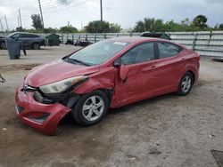 Salvage cars for sale at Miami, FL auction: 2014 Hyundai Elantra SE
