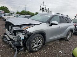 Salvage cars for sale at Columbus, OH auction: 2022 Toyota Highlander Platinum