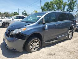 Salvage cars for sale from Copart Riverview, FL: 2017 Toyota Sienna XLE