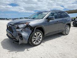 Salvage cars for sale at West Palm Beach, FL auction: 2021 Toyota Rav4 XLE Premium
