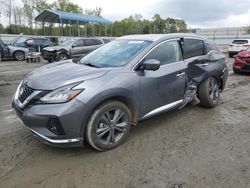 Salvage cars for sale at auction: 2021 Nissan Murano Platinum