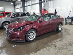 Salvage cars for sale at Ham Lake, MN auction: 2015 Chevrolet Malibu 1LT