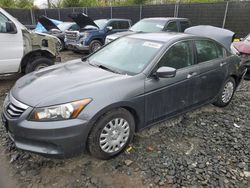 Salvage cars for sale at Waldorf, MD auction: 2012 Honda Accord LX