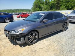 Salvage cars for sale at Concord, NC auction: 2017 Honda Accord Sport Special Edition