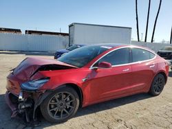 Salvage cars for sale from Copart Van Nuys, CA: 2018 Tesla Model 3