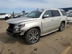 Salvage cars for sale from Copart Woodhaven, MI: 2015 Chevrolet Tahoe K1500 LTZ