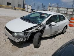 Salvage cars for sale from Copart Haslet, TX: 2013 Honda Civic LX