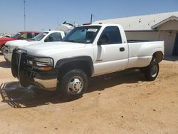 Salvage trucks for sale at Andrews, TX auction: 2001 Chevrolet Silverado C3500