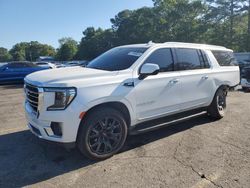 Salvage cars for sale at auction: 2021 GMC Yukon XL C1500 SLT