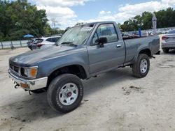 Salvage trucks for sale at Ocala, FL auction: 1993 Toyota Pickup 1/2 TON Short Wheelbase DX