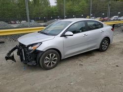 Salvage cars for sale from Copart Waldorf, MD: 2023 KIA Rio LX