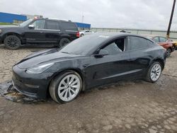 Salvage cars for sale at Woodhaven, MI auction: 2022 Tesla Model 3