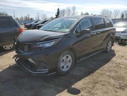 Salvage cars for sale from Copart Bowmanville, ON: 2022 Toyota Sienna LE