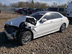 Salvage cars for sale at Chalfont, PA auction: 2018 Mercedes-Benz C 300 4matic