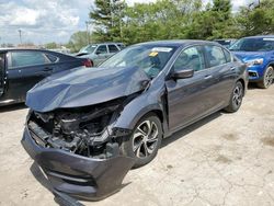 Salvage cars for sale from Copart Lexington, KY: 2017 Honda Accord LX