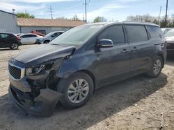 Salvage cars for sale from Copart Columbus, OH: 2018 KIA Sedona LX