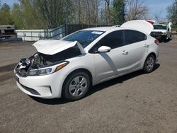 Salvage cars for sale from Copart Portland, OR: 2017 KIA Forte LX