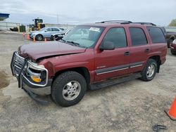 Salvage cars for sale from Copart Mcfarland, WI: 2002 Chevrolet Tahoe K1500