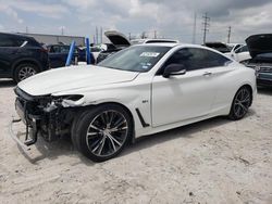 Salvage cars for sale at Haslet, TX auction: 2017 Infiniti Q60 Premium