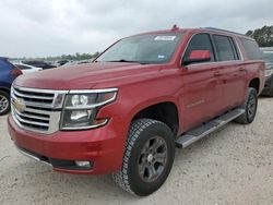 Salvage cars for sale at Houston, TX auction: 2015 Chevrolet Suburban K1500 LT