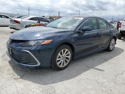 Salvage cars for sale from Copart Sun Valley, CA: 2021 Toyota Camry LE
