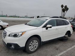 Salvage cars for sale from Copart Van Nuys, CA: 2016 Subaru Outback 2.5I Premium