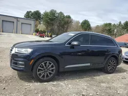 Salvage cars for sale from Copart Mendon, MA: 2017 Audi Q7 Premium