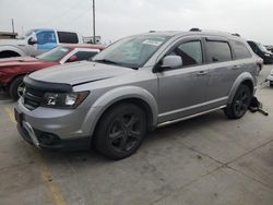 Salvage cars for sale from Copart Grand Prairie, TX: 2018 Dodge Journey Crossroad