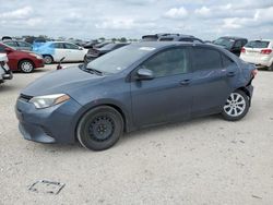 Salvage cars for sale from Copart San Antonio, TX: 2016 Toyota Corolla L