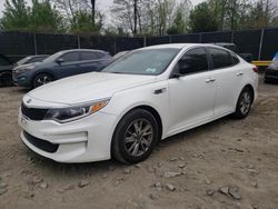 Salvage cars for sale from Copart Waldorf, MD: 2016 KIA Optima LX