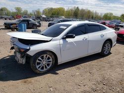 Chevrolet salvage cars for sale: 2016 Chevrolet Malibu LT