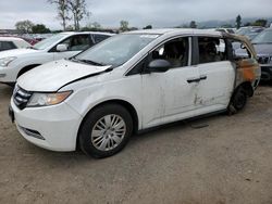 Salvage cars for sale at San Martin, CA auction: 2016 Honda Odyssey LX