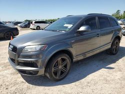 Salvage cars for sale from Copart Houston, TX: 2014 Audi Q7 Prestige