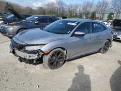 Salvage cars for sale at North Billerica, MA auction: 2017 Honda Civic Sport Touring