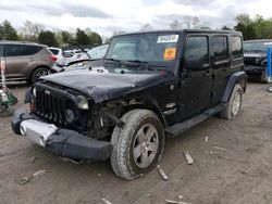 Salvage cars for sale at Madisonville, TN auction: 2012 Jeep Wrangler Unlimited Sahara