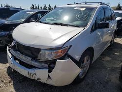 Salvage cars for sale from Copart Rancho Cucamonga, CA: 2012 Honda Odyssey Touring