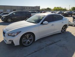 Salvage cars for sale from Copart Wilmer, TX: 2021 Infiniti Q50 Sensory