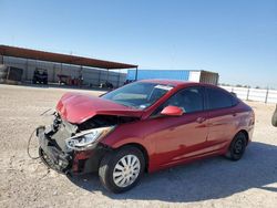 Salvage cars for sale at Andrews, TX auction: 2015 Hyundai Accent GLS