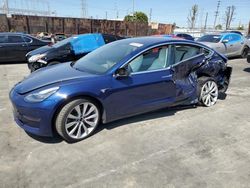 Salvage cars for sale from Copart Wilmington, CA: 2018 Tesla Model 3