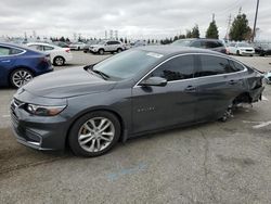 Salvage cars for sale at Rancho Cucamonga, CA auction: 2016 Chevrolet Malibu LT