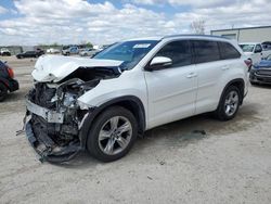 Salvage cars for sale from Copart Kansas City, KS: 2016 Toyota Highlander Limited