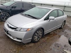 Salvage cars for sale from Copart Elgin, IL: 2009 Honda Civic EX