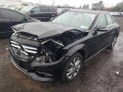 Salvage cars for sale at New Britain, CT auction: 2015 Mercedes-Benz C 300 4matic